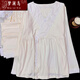 Menglanniao Pure Chotch Bervant Women Lummer Comsement Suit Thin Style послеродовой женский комфортный воздухопроницаемый набор пижамы 3519 [с грудной клеткой/съемным] l Число [предлагается 100 джин [Jin равняется 0,5 кг] -120 Jin [Jin равно 0,5 кг]]]]