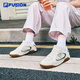 Fila Fusion Wing Shoes 2025 Летние тонкие подошвы, дышащие женские туфли, серебряные балетные туфли Tofu White/Night Olive Green-To 36