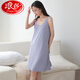 Langsha 2025 New Nightgown for Women Summer Modal Ice Ribbon Chest Vest Ropa del hogar Pajamas delgadas WT13601 [con almohadilla de cofre] M Estilo de mujeres [80-100Jin [Jin equivale a 0.5 kg]]