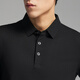 Youngor long-sleeved POLO shirt men's wool blended fabric men's POLO shirt soft and comfortable 2025 new style black VLYM519960ACA XL (recommended 150-165Jin Jin equals 0.5kg)