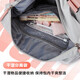 MOONMIX travel bag women's short-distance travel large capacity luggage bag dry and wet separation sports fitness bag portable swimming bag gray standard size