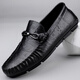 Zapatos de cuero de tamaño roto de cero grados para hombres primavera y verano nuevos zapatos casuales de cuero genuino zapatos de cuero para hombres suaves zapatos de negocios transpirables para hombres frijoles negros 9913 38