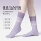Diwei Yoga Socks Non-slip Pilates Socks Indoor Sports Fitness Socks Silicone Breathable Beginners Special Running Training Light Purple 1 Pair One Size Silicone Non-Slip Silent High Elasticity