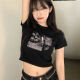 Shang Jianfen Camiseta corta pequeña para mujeres Rose Rose 2025 New Pure Deseo Short Short Slim Top Slim Wear Rose Rose 9740 m
