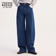 
Teenie Weenie Bear Women's Jeans 2025 Autumn New Simple Comfortable Slack Banana Pants Denim S