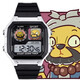 Die kleine Monsterfigur um das Tierkreiszeichen des Tierkreiszeichens des Schweins Dämon -Kröte Elektronische Uhr Electronic Watch Student Was Waterfood Männer und Frauen geben Geschenke [Mode Silber Schwarz] D15689 Elektronische Uhr [importierte Bewegung + Super Long Standby] Geschenkbox