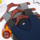 Men's Seamless Vest V-neck Warm Vest Slim Fit Elastic Broad Shoulder Vest Autumn and Winter YSH Velvet Vest 1 Men-Light Gray-V-Neck-Seamless 3XL