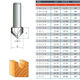 Tideway Grade en forme de V Couteau à 90 degrés Barbecue en bois Milling Gravure Machine à bord Machine de chanfrotage Chamfe de frappeur Pliant bord 12 * 15841 points 3 mm