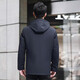 
BABAOLANG mink coat men's parka can remove mink fur in winter, one-piece inner liner middle-aged Nickname fur coat Navy blue XL (175) Recommended weight 125-140 Jin [Jin equals 0.5 kg]