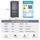 Haier smart home refrigerator 485 liter French style multi-door four-door 594mm ultra-thin body first-class energy efficiency dual frequency conversion air-cooled frost-free large capacity can be embedded in household refrigerator Leader 594mm ultra-thin + black gold purification + three-speed temperature change + first-class dual frequency conversion