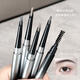 KEK fine-painted hard-core double-ended ultra-fine eyebrow pencil for women, imitation water, sweat-proof, long-lasting, non-fading, automatic 01# natural black 0.05g