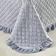 Fu丨Anna lace embossed baby velvet jacquard quilted bed cover three-piece set 2025 new bed sheets gray single bed cover 200cm*230cm