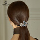 Cercoo Borded Butterfly Hair Center en la parte posterior de la cabeza para el tocado de mujer Tarjeta de cabello para mujeres Madre Style Butterfly Clip azul