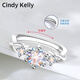 Cindy Kelly's exquisite light luxury women's ring is adjustable, high-end, practical and heart-friendly. Give your wife a wedding anniversary birthday gift for girls. Luxury women's ring. Practical and high-end gift for your wife and girlfriend.