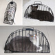 Washing cat cage, cat blow-drying cage, washing cat artifact, anti-scratch, blow-dry, cat bathing cage bag, fixed cat supplies, anti-scratch, washing cat cage, blue + long-handled brush L-suitable for 8-12 Jin Jin equals within 0.5 kg