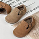 Belle Tread Korean style children's shoes 2026 autumn and winter new style children's velvet Birkenstock shoes nubuck leather second-cotton shoes beanie shoes cotton shoes camel plus velvet 21