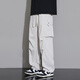 Dingfengbaoluo Seda de seda de secado rápido Pantalones casuales de secado rápido para hombres de trabajo estadounidenses masculinos de moda