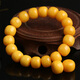 Xidian natural raw mineral beeswax old-style barrel beads single beads loose beads spaced beads Buddha beads bracelet single bead amber bracelet accessories diameter about 7mm single bead