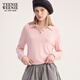 
Teenie Weenie bear cartoon sweater for women 2025 winter new women's sweater pink S