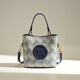 
JACOPONNUS Jacobang Bucket Bag Women's Crossbody 2025 New High-end Light Luxury Niche Old Flower Commuter Handmade Vegetable Basket Bag Carriage Royal Blue Ordinary Packaging