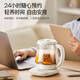 Bear Mini Health Pot Small One Person Tea Maker Constant Temperature Pot Flower Teapot Office Small Health Cup 0.8L Gift for My Girlfriend Off-White 0.8L Upgraded Sealed Heating Plate YSH-D08T8
