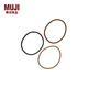 MUJI rubber hair band 3 colors mixed F9S6005 hair rope colorful headband leather case brown