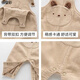 Spring and Autumn Outerwear Baby Pants 6-12 Months Spring and Autumn Baby Pants Baby Bibs Corduroy Spring and Autumn Outfits 0 to 2 Years Old Boy Cartoon Snap Jumpsuit Female Baby Pants Khaki Overalls 90