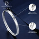 Duozun platinum bracelet women's pt950 semi-solid platinum bracelet bright stars broken ice bracelet 2025 new style inner diameter 56mm weight 22.4g thick about 5mm