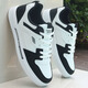 Chaussures masculines de la marque Shamulang pour le printemps et l'été 2025 Chaussures blanches en cuir pour hommes pour hommes Sports polyvalents Chaussures décontractées 9905 Modèle phare blanc et noir 39