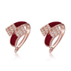 Tingliang ruby earrings 18K gold diamond inlaid with snake design natural ruby earrings 5.6 carats luxury style in stock