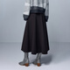 Tricolor Sheep Wool 2025 Winter New Warm Woolen Skirt A-Line Long Skirt for Women