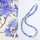 Jacaranda original niche tanzanite conformable atmosphere necklace high-end cool feeling clavicle chain necklace