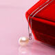 Ruoximeng drop-shaped freshwater pearl pendant, exquisite silver inlaid, 520 gift for colleagues, 9.0-10.0mm purple pearl