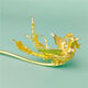 MHFDO old phoenix 999 pure gold phoenix hairpin original personalized design purely handmade phoenix hairpin hairpin plate phoenix hairpin golden style phoenix hairpin