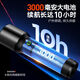 
New strong light flashlight zoom long-range portable shock-proof power-off emergency rechargeable battery super bright outdoor 800LM alloy body multi-speed adjustable 6168