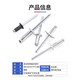 Jinggong aluminum core blind rivets iron rivets open round head large cap countersunk head rivets M2/2.4/3/4/5/6mm M2*4 (100 pieces) Aluminum color