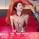 枝己秀禾服婚纱新娘主纱高档2025新款订婚服装新中式结婚礼服敬酒服 LZ541 2XL