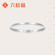 Liuguifu Jewelry platinum bracelet for women PT950 platinum semi-solid with simple diamond pattern as a birthday gift for girlfriend 10.65g 60 circle size