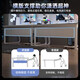 Double Computer Desk Desktop Bedroom Household Long Desk Couple Gaming Table Table and Chair Set Simple Office Desk Popular Hot Selling Main Image Double Model 200cm Bright Moon White Assembly
