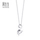 Chow Sang Sang 18K gold diamond kitten pendant without K gold necklace 84806P pricing