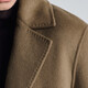 Angel Bird double-sided woolen long coat men's casual lapel thin coat EBS234201U beeswax color M 46