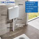 Kalikole Bathroom 3/6 liter Squat toilet water tank Large impulse wall hanging double button 11978T-3/6 liter Water tank 11978T-M-WK