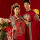 
Xiuhe Family Ming Dynasty wedding dress Han Dynasty ancient wedding dress Han Dynasty ancient wedding dress Han Dynasty newcomer show and phoenix crown summer clothes 085 N-085 men's style equal size