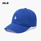 MLB male and female couple small LOGO soft top baseball cap classic fashion casual 3ACPB045N Los Angeles Dodgers/Blue