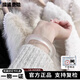 VTL ice seed floating flower natural white chalcedony bracelet white moonlight agate jade bracelet for women jade lychee frozen ice transparent gift for women 56 circle mouth 90-100Jin Jin is equal to 0.5 kg