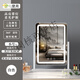 Cosmetic mirror with light desktop desktop LED light makeup artist's special fill-in light cosmetic mirror home bedroom high-definition mirror horizontal style - rechargeable white - 57*48cm