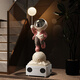 Dyedchun astronaut ornaments audio starry sky projection lamp astronaut high-end floor-standing large TV housewarming gift large wine red 182cm starry sky projection + Bluetooth + atmosphere light + yellow square bottom