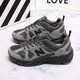 GEBBAS [878 retro shoes] Fashion sports shoes 878 versatile casual running shoes men's fur dad Yuanzu gray 878-1 40