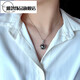 Yage Tahitian black pearl pendant 12-13mm seawater pearl pendant single S925 silver necklace young clavicle chain