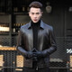 Ipenta International Light Luxury Marke Echte Lederjacke für Herren Herbst und Winter Revers Casual Sheepskin Motorrad Leder Jacke Black Abnehmbar Inner Liner - Exquisite Geschenkbox XL 175 125-140jin [Jin gleich 0,5 kg]